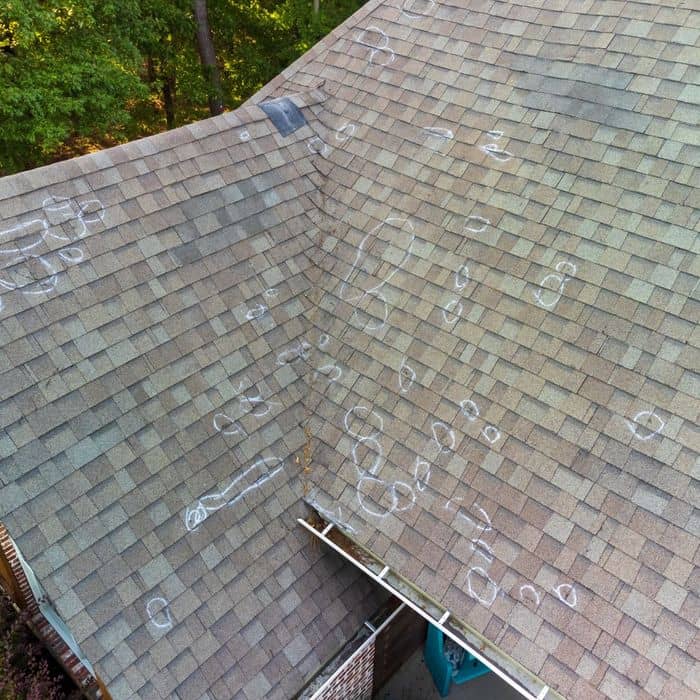 damaged roof