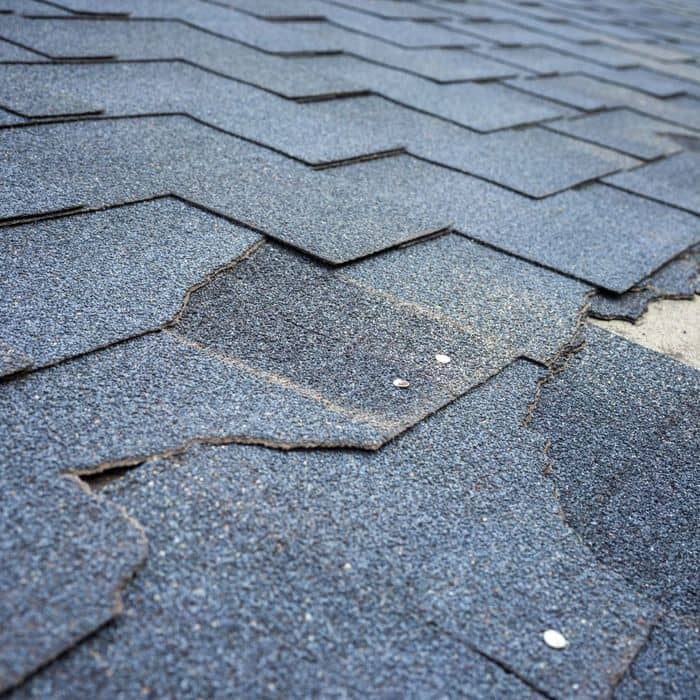 damaged shingles